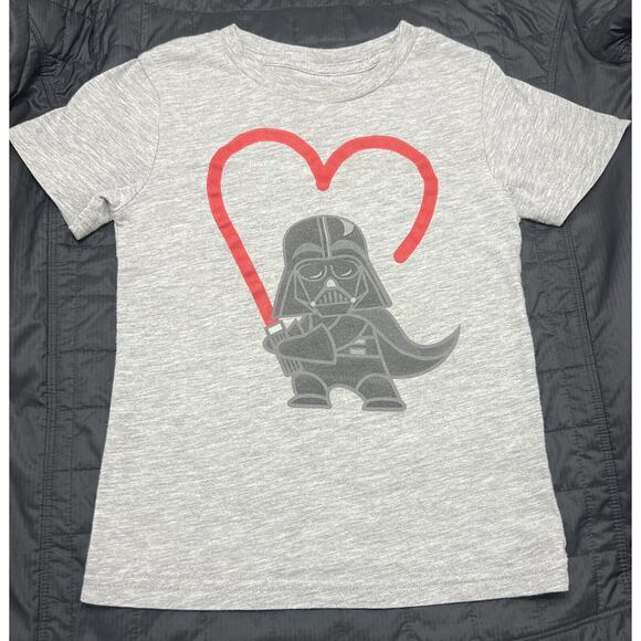 Star Wars‎ Boys Darth Vader Short Sleeve Valentines Day Shirt, 5T, Boy, Girl - Picture 1 of 3